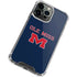 University of Mississippi Ole Miss Blue iPhone 13 Pro Max Clear Case